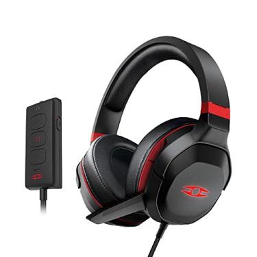 Imagem de RISE Fone de ouvido para jogos montado na cabe?a Unidade de driver de 53 mm 7.1 Som surround virtual Design ergon?mico Microfone removível/515