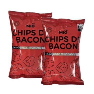 Imagem de Kit 2 Salgadinho Chips Mió Sabor Bacon 40g