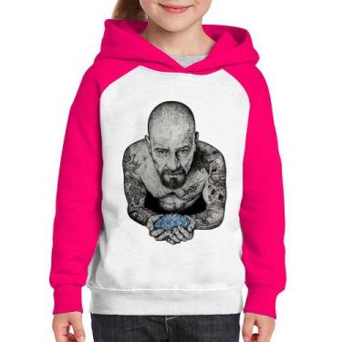 Imagem de Moletom Infantil Walter White Tattoo Heisenberg - Foca na Moda, Branco