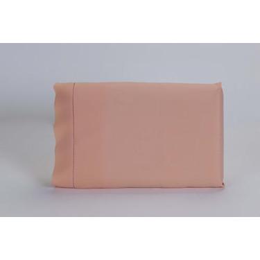 Imagem de Kit 10 Fronhas 70x50cm Percal 100% Algodão 200 Fios Ponto Palito Salmo