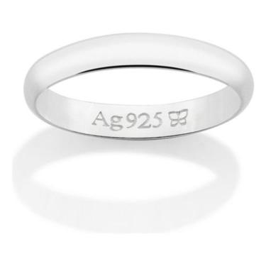 Imagem de Aliança Lisa Meia Cana Com 3,0 Mm. 810208 - Rommanel, Branco, 16