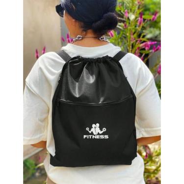 Imagem de Mochila Saco Nylon CASAL FITNESS Academia Esportiva Gym Bag Fitness Un