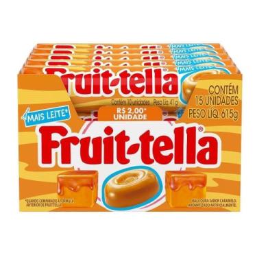 Imagem de Caixa Bala Fruittella Swirl CARAMELO MAIS LEITE 15x41g 615g