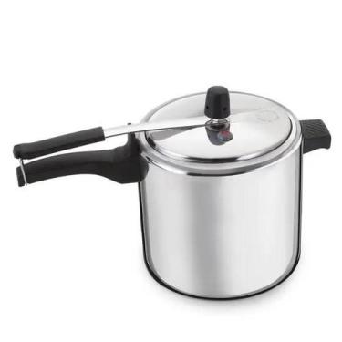 Imagem de Panela de pressão 10 Litros - Alumínio Nacional - Fechamento Interno -