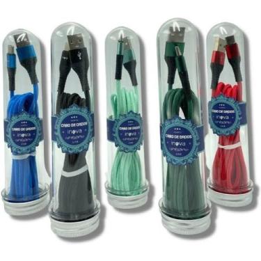 Imagem de Cabo De Dados Tipo C - 2m - Inova - 30 Pçs - Cores Sortida