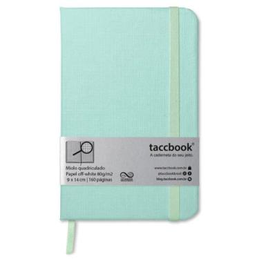 Imagem de Caderneta Quadriculada taccbook Água mar. pastel 9x14 Ríg.