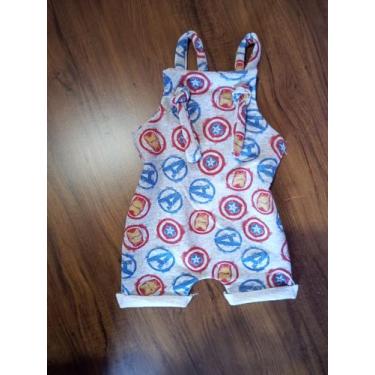 Imagem de Jardineira Infantil Menino e Menina - Santa Lorena, Marvel cinza, 4