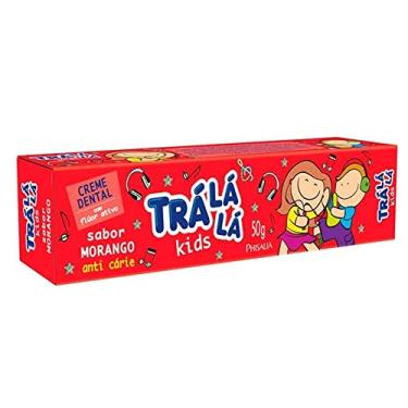 Imagem de Creme Dental Morango, Trá Lá Lá Kids, Vermelho, 50 G