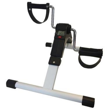 Imagem de Mini Pedal Cicloergômetro WCT Fitness Mini Bike Fisioterapia Bicicleta Ergométrica Portátil Mãos Pés Pedalinho Exercício Idosos Branco Preto