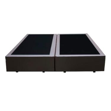 Imagem de Santo Box, Base Box Casal Bipartido Santo Box Sintético 40x138x188 Cor:preto