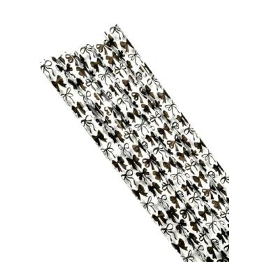 Imagem de Canudos de substituição para copo FlowState Stanley 1,134 g e 1,701 g, pacote com 5 canudos reutilizáveis extra longos para copos de 1,134 g, canudos de plástico para copo Stanley (laços pretos)