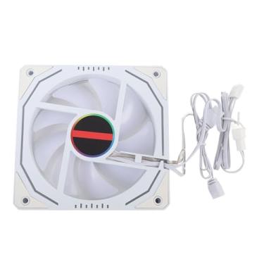 Imagem de Ventilador de Resfriamento de CPU, Ventilador de Resfriamento de Gabinete ARGB de 120 Mm, Ventilador de Resfriamento de Gabinete de PC de 3 Pinos PWM 800 a 1800 RPM