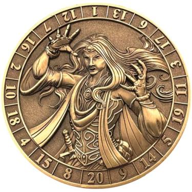 Imagem de Goliath Coins - d20 Female Sorcerer Dice Coin