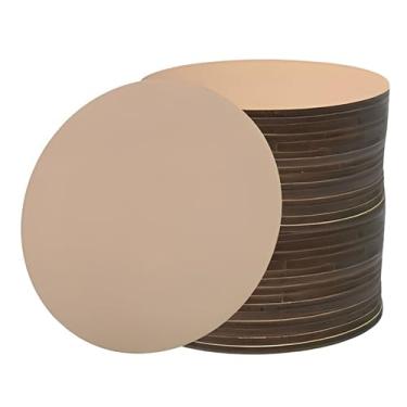 Imagem de Kit 20 Chapas de Mdf Redondo 3mm para Porta Copos 10 cm de Diâmetro Cor:NATURAL;Tamanho:10CM