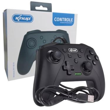 Imagem de Controle Gamepad Com Fio Compatível com Pc Computador Windows 10 e 11 Android Ps3 e Nintendo Switch I Joystick Manete com Fio para Entrada USB para Computadores ou Notebook I Funciona com Smartphone Android