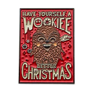 Imagem de Star Wars Broche de lapela Have Yourself a Wookiee Little Christmas, 40mm x 30mm x 2mm, Esmalte