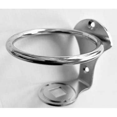 Imagem de Porta-copos marítimos de aço inoxidável de grau marinho montados na parede – Anel fechado