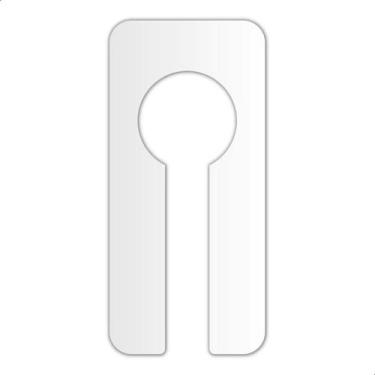Imagem de Separador De Cabides De Acrílico Kit Com 10 Und - CNC Sorocaba