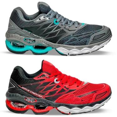 Imagem de Kit 2 Pares Tenis Masculino Esportivo Wave Orks Academia Corrida Confo