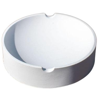 Imagem de Cinzeiro Redondo 10cm Aleta Artesanal Em Cimento Branco