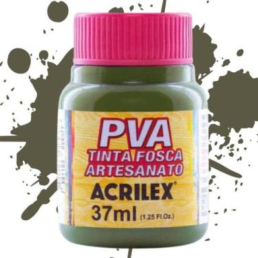 Imagem de Tinta PVA Fosca para Artesanato Acrilex Cores Frias 37ml - 03240, VERD