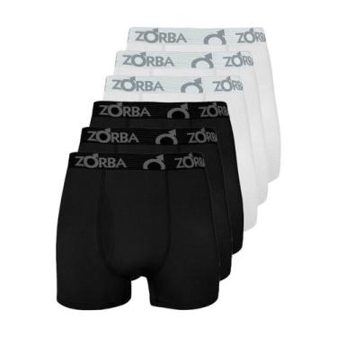 Imagem de Kit com 6 Cuecas Boxer com Abertura Zorba 848 Colorido, Preto, M