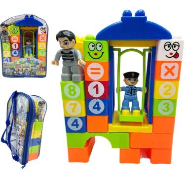 Imagem de Blocos De Montar City Police Team Blocks Educativo 43pçs