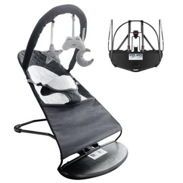 Imagem de Balanço Infantil Portátil HOUSEHOLD WORLD - 0 a 18 Meses - Cinza Escur