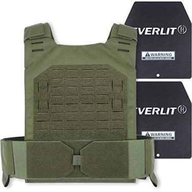 Imagem de EVERLIT Colete Com Peso Ajustável 14 Libras/20 Libras, Peso Incluído, Para Treinamento De Peso Corporal, Treino De Fitness, Corrida Para Homens E Mulheres (Od Verde, 18 Libras)