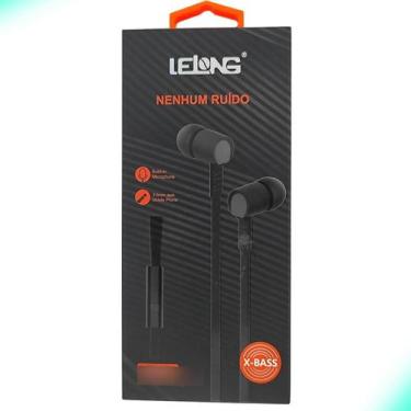 Imagem de Fone Lelong Anti Ruído C/ Microfone P2 3.5mm X-bass Le-0201