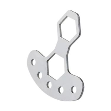 Imagem de rockible Capinhas de pesca Caps de botão de abridor de alça de alça de alça de reparo Acessórios para cuidados com o carretel, Prata