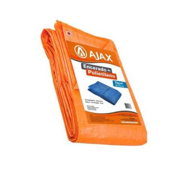 Imagem de Lona Encerado Polietileno 5 X 3 Laranja 100 Micras Ajax