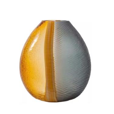 Imagem de Vaso Vaso de vidro high-end arranjo floral moderno criativo sala foyer decoração flor vaso ornamentos Vaso de flores(Grande)