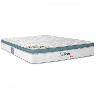 Imagem de Colchão Queen Size Meditare Osp D28 com Mola 158x198 Branco - Herval