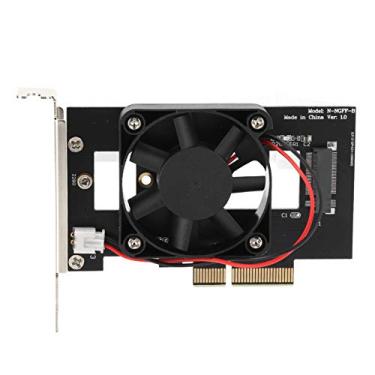 Imagem de Cartão adaptador com ventilador de resfriamento, cartão conversor PCI-E X4 NVMe M.2 NGFF 2280 SSD com ventilador cooler para conversão PCl-E X4
