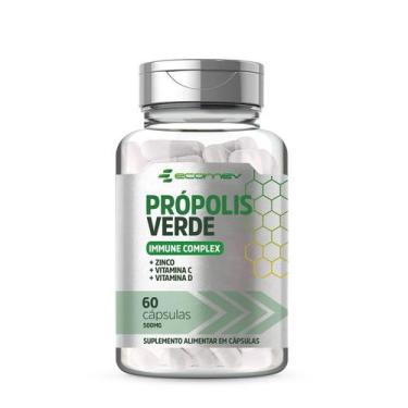 Imagem de  Própolis Verde Immune Complex Com Vit C D3 e Zinco 60 Cápsulas Ecomev
