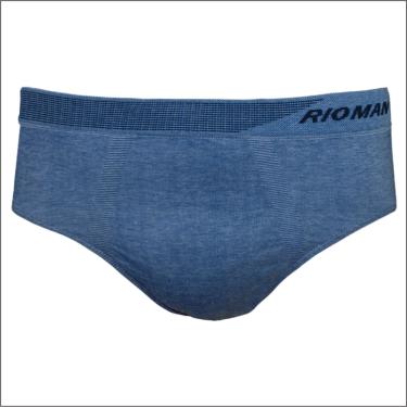 Imagem de Cueca Slip Sem Costura Del Rio Rioman Marinho GG
