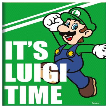 Imagem de Caderno Brochurão Capa Dura Costurado Luigi (Super Mario) 96 folhas pautadas 20x28cm