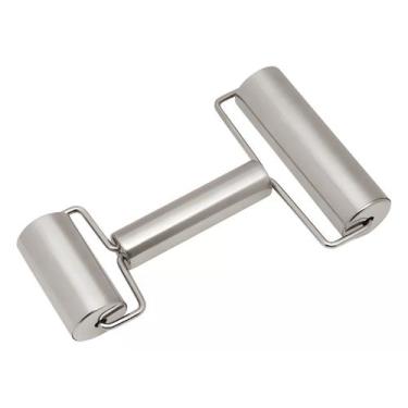 Imagem de Rolo Duplo Para Massa Aço Inox 18 Cm - MIMO STYLE