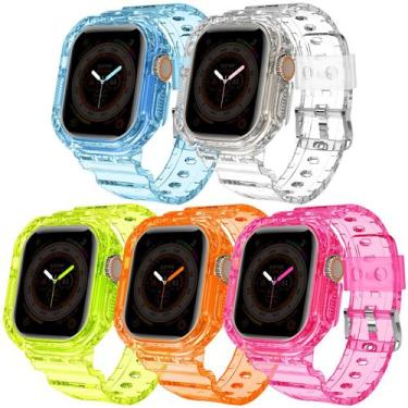 Imagem de Pulseira de Relógio DABAOZA Clear TPU para Apple Watch 49mm