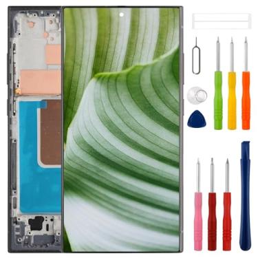 Imagem de [com moldura] Conjunto digitalizador de tela sensível ao toque TFT LCD SWARK para S24 com kit de ferramentas de reparo atualizado - sem função de impressão digital