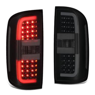 Imagem de DNA MOTORING Par de lâmpadas LED de freio/traseira compatíveis com Chevy Colorado 2015-2022, caixa preta/lente fumê GM2800270 GM2801270, TL-ZTL-013-SM