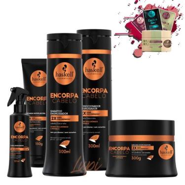 Imagem de Kit Haskell Encorpa Cabelo Sh Cond 300ml + 3 itens