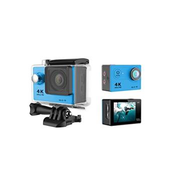 Imagem de Câmera de ação esportiva sem fio WiFi mini câmera inteligente de alta definição externa à prova d'água 4K Sports DV Time Lapse (Cor: Azul Tamanho: Médio)