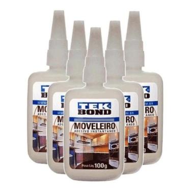 Imagem de 05 Pc Cola Adesivo Instantânea Tekbond Moveleira 793 100Gr - Tek Bond