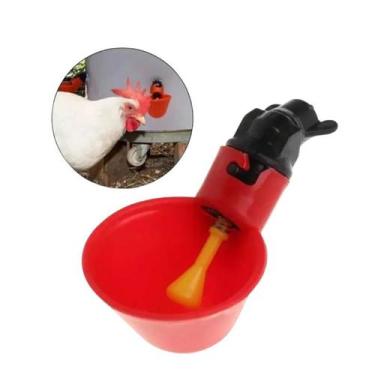 Imagem de Kit Com 20 Bebedouros Automático Para Galinhas Frangos + Porcas P/ Fix