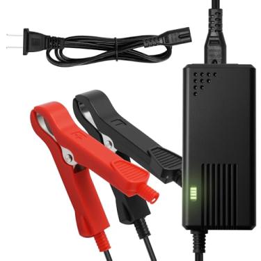 Imagem de Carregador de bateria de 14,6 V, 3 A para bateria de motocicleta LiFePO4 de 12 V, com conector de clipes jacaré duplos