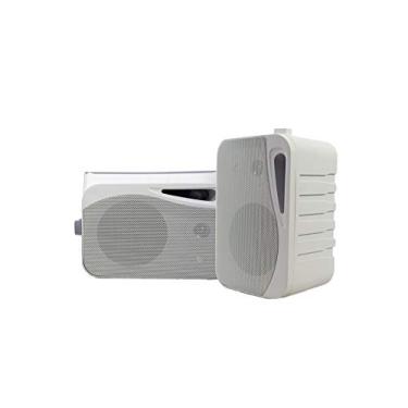 Imagem de Par de alto-falantes de home theater externo Rockville HP4S 4" com suporte giratório