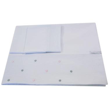 Imagem de Lençol De Mini Berço Poa Rosa