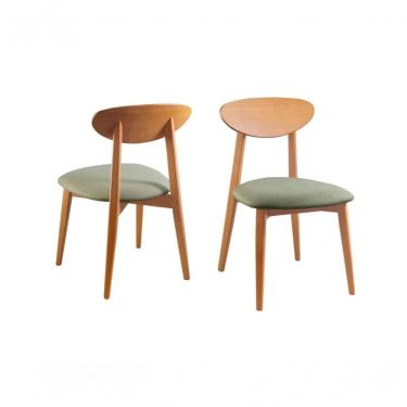 Imagem de Kit 2 Cadeiras Moderna Em Madeira Maciça - Hórus - Requinte Salas